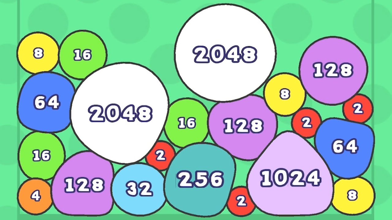 Combine Bouncing Ball-2048 Part 1 - Jelly 2048 Blob Merge 3d score 4414