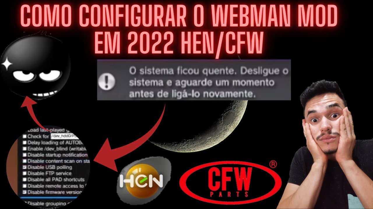 COMO CONFIGURAR WEBMAN MOD GUIA COMPLETO PS3 HEN/CFW 2022 HENQUETOS OFICIAL