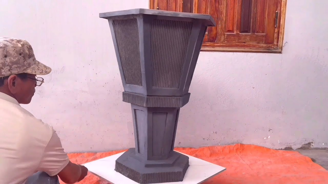 How to make hexagonal flower pots using foam boxes
