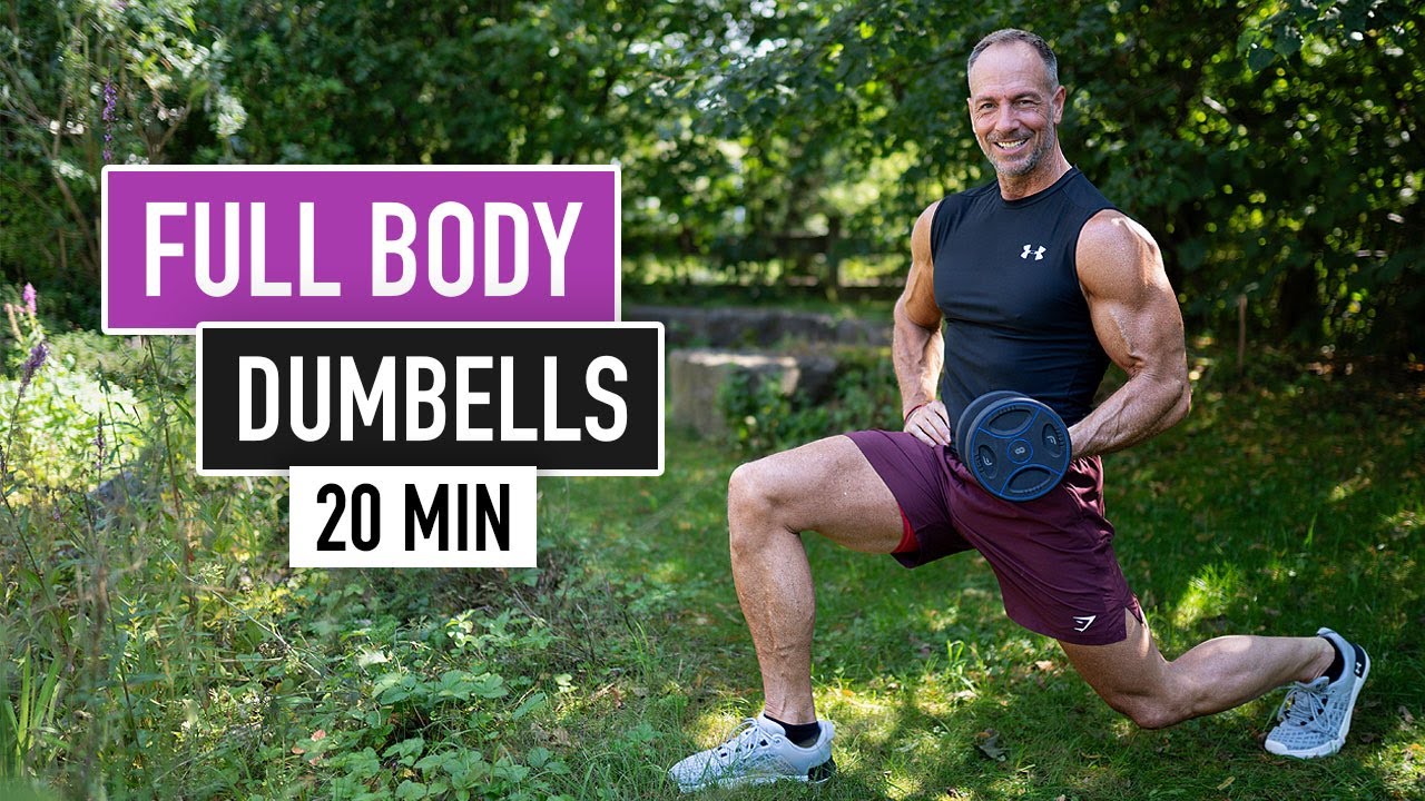 20 MIN ADVANCED FULL BODY Dumbbell Workout - With Weights, No Jumping, No Repeat Home Workout