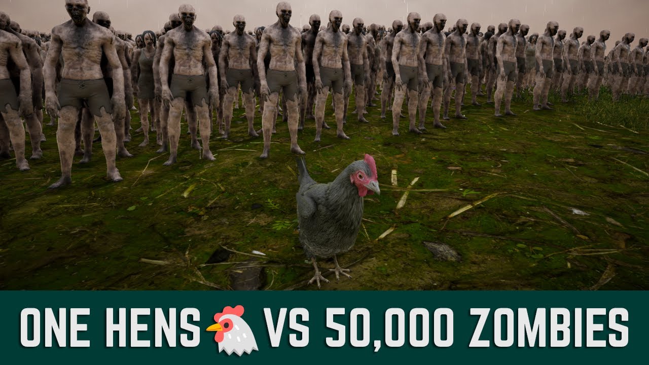 Brave Chicken vs Zombie Swarm – 30,000 Enemies Incoming! 🐔