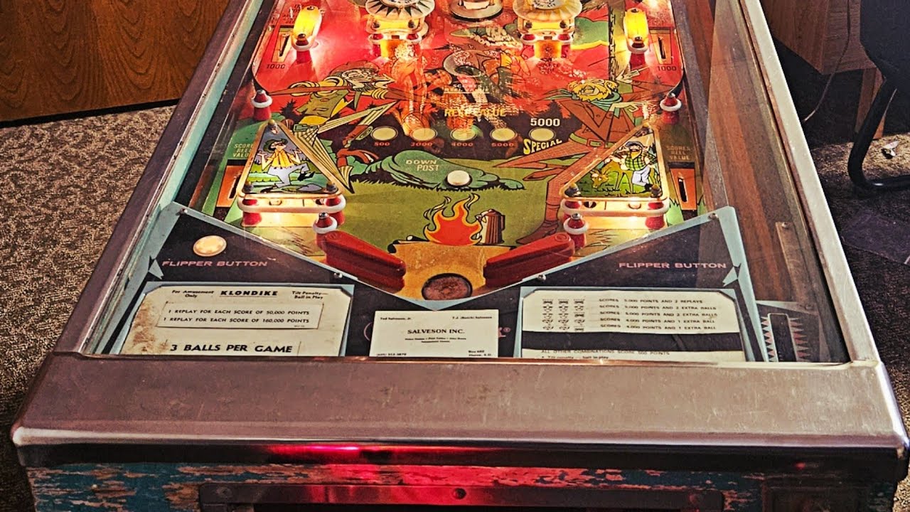 Restoring a 1971 Williams Klondike Pinball Machine.
