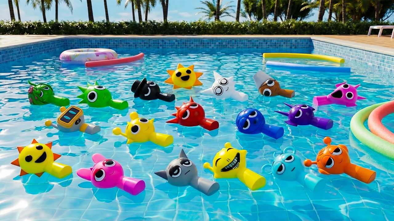 Catching Every Sprunki in the Pool?! This Got Crazy!