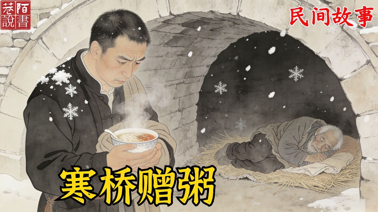 寒冬臘月被趕出家門，裹著破麻袋睡橋洞，把僅剩的熱粥給了流浪老人，老人留個破木盒，打開竟是滿盒珠寶！【巷陌說書人】