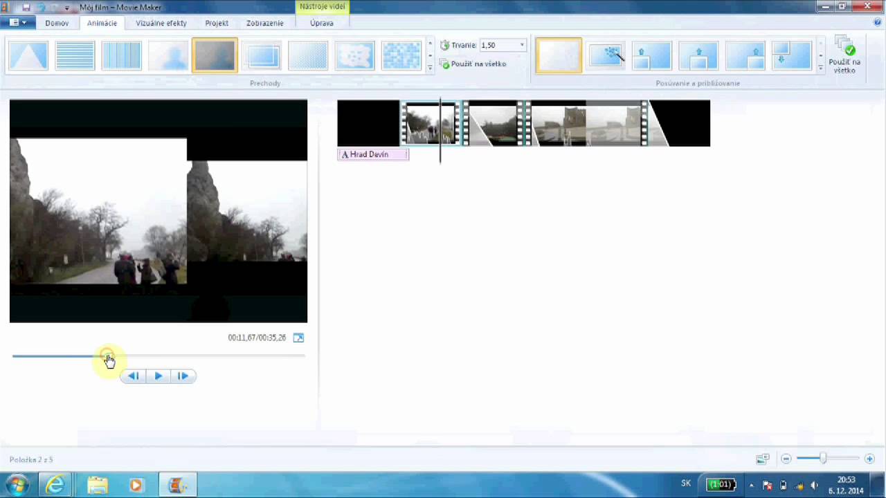 Ako editovať video prostredníctvom programu Movie Maker?