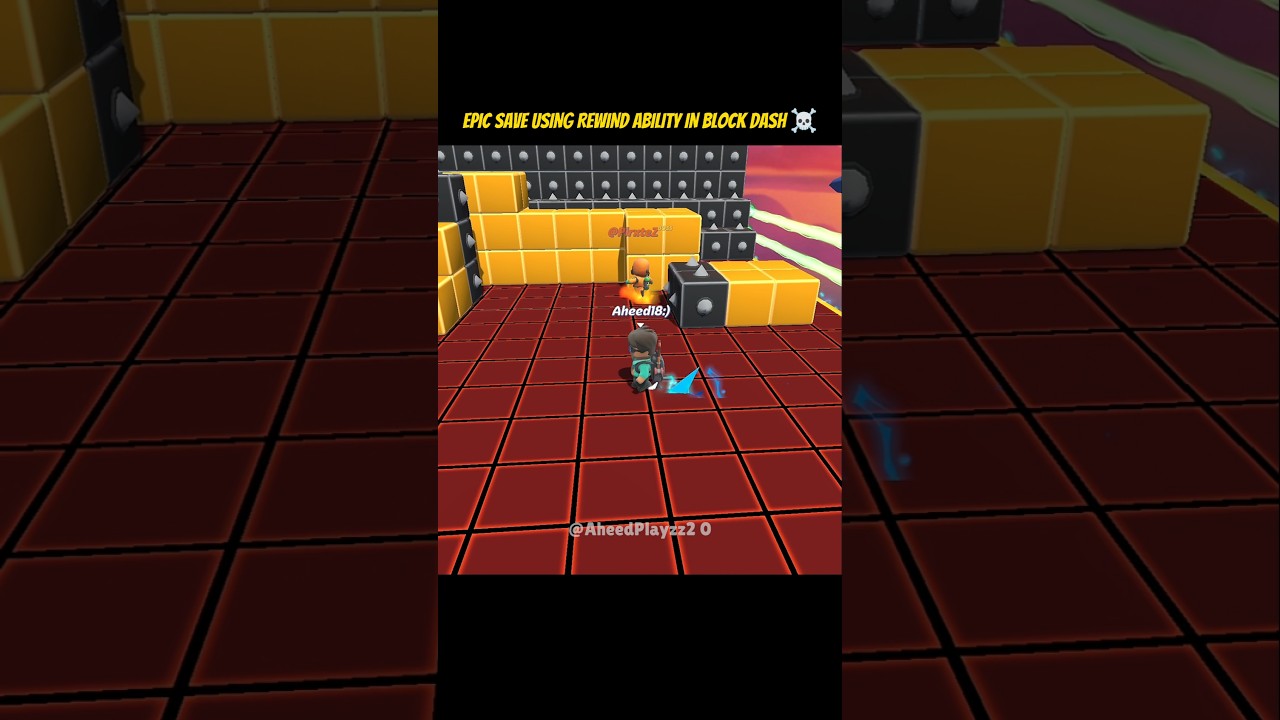 Epic Save Using New Rewind Ability In Block Dash ☠️ Stumble Guys 0.87.5 Update 🔥