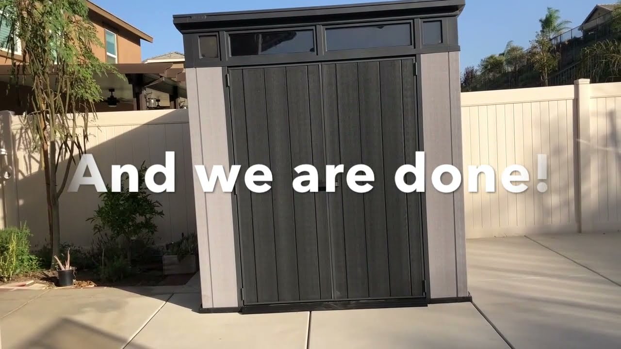 Costco Keter 7x7 Artisan DuoTechco Shed. Building our shed in timelapse.| Build with us!