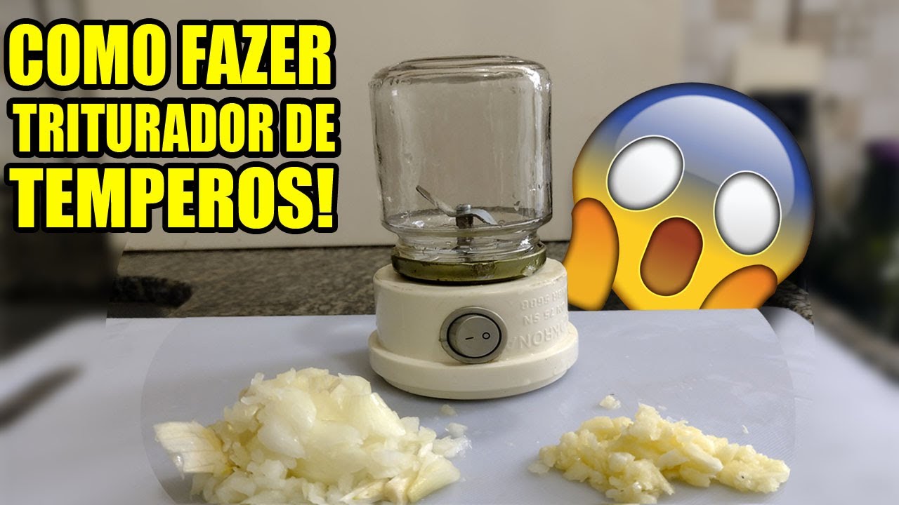 Essa maquininha vai mudar seu jeito de cozinhar! COMO FAZER TRITURADOR DE TEMPEROS!