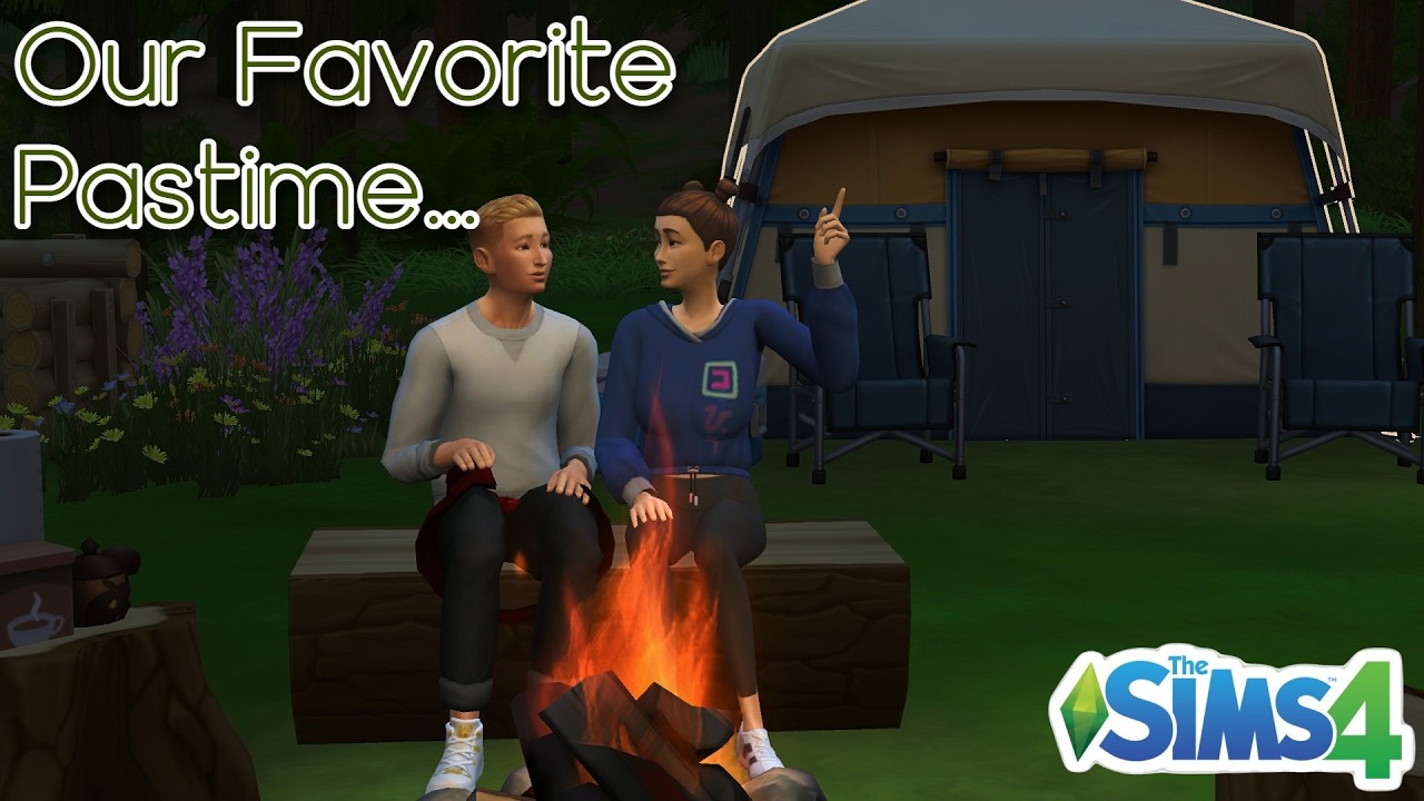The Sims 4: Outdoorsy Couple Weekend Camping Trip! - Relaxing Gameplay No Commentary