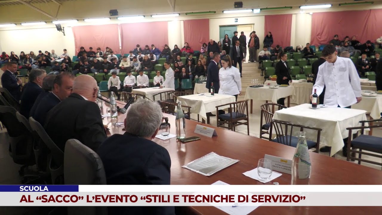SCUOLA. AL “SACCO” L’EVENTO “STILI E TECNICHE DI SERVIZIO”