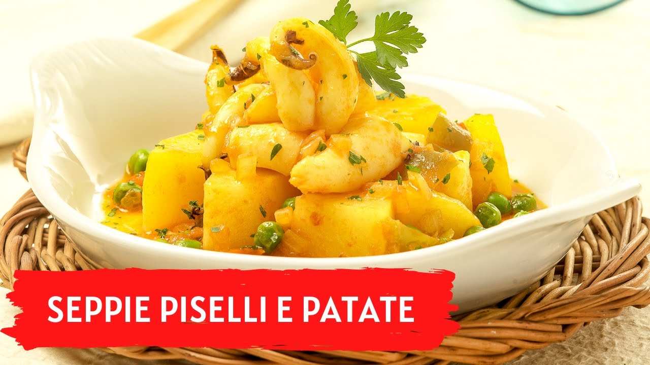 SEPPIE E PISELLI CON PATATE Ricetta cremosa e facile