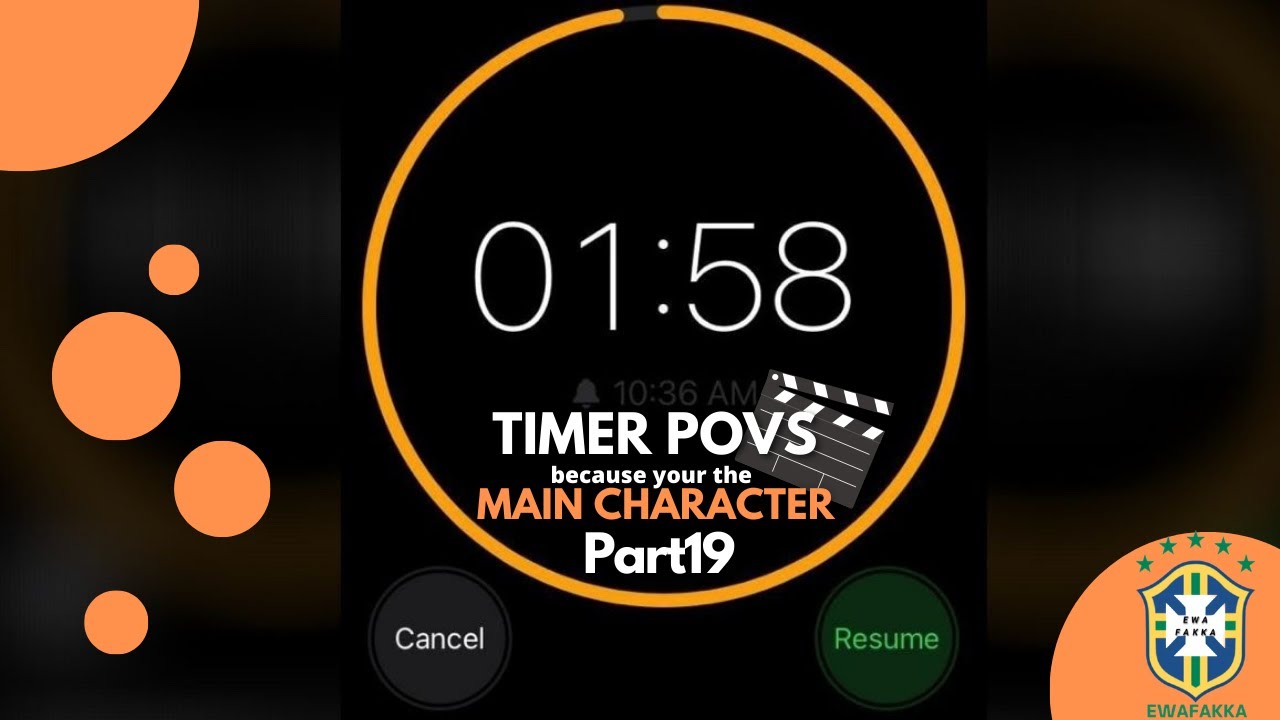 TIMER POVS because you are the main character. PART 19