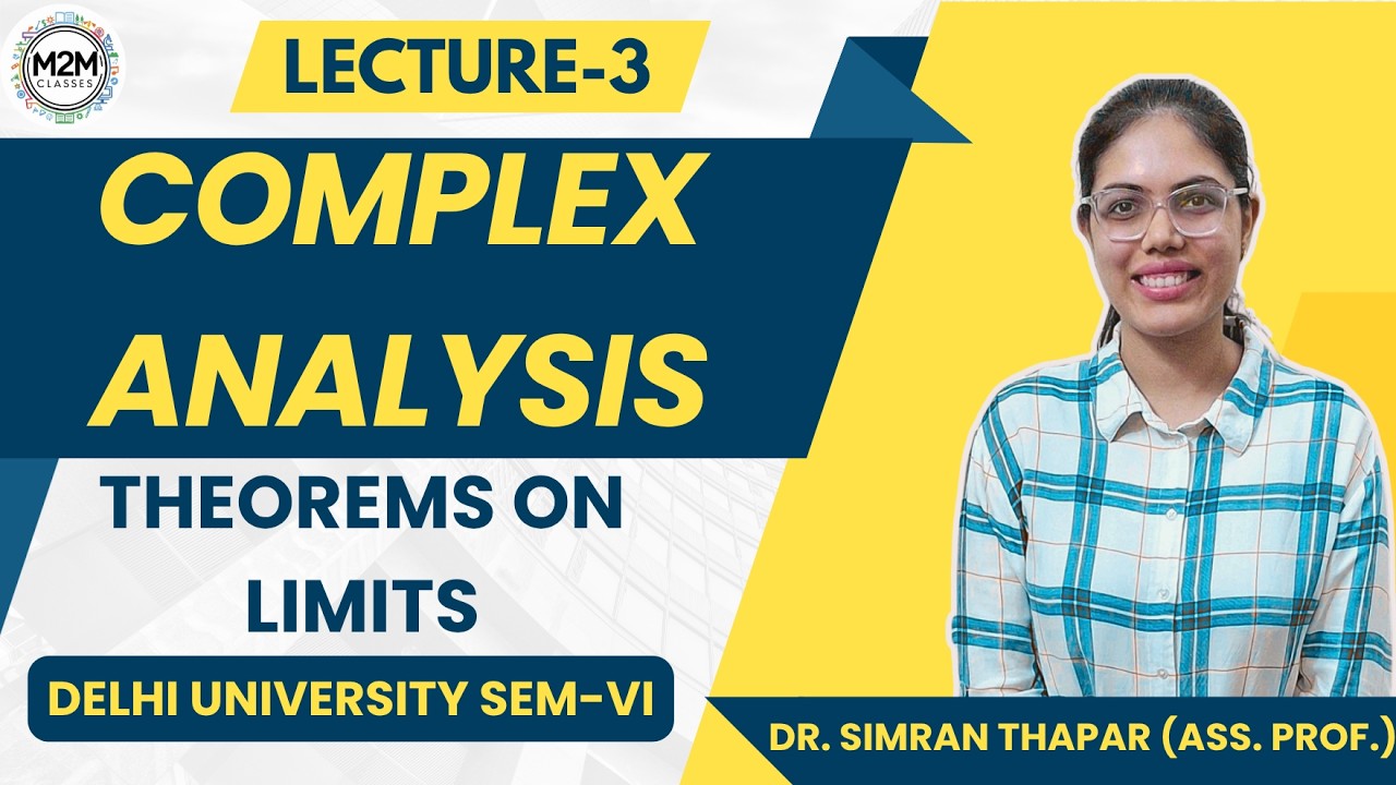 Complex Analysis | Lec-3 B.Sc. (Hons.) Mathematics | Sem-VI |  University of Delhi #complexanalysis