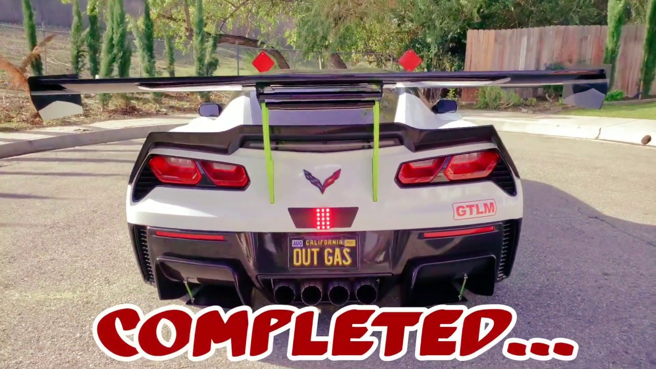 INSTALL APR 76 inch GT 250 Wing | Repsol13 F26 Corvette C7