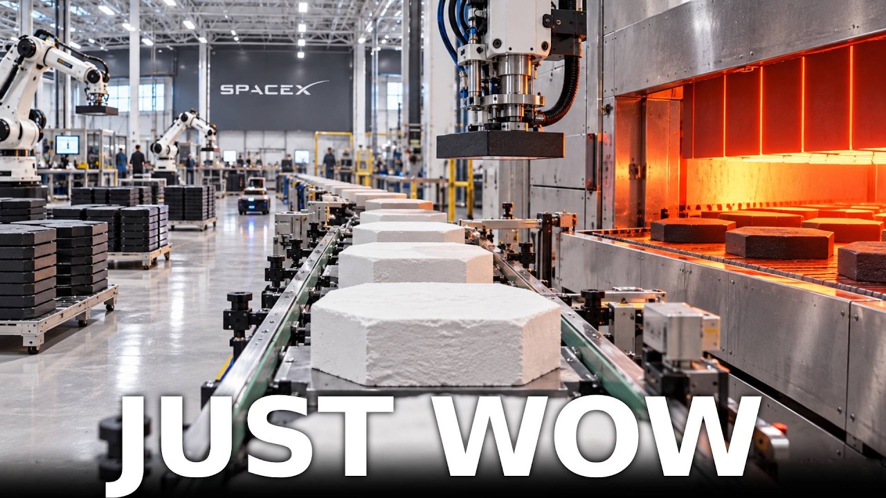 Удивительная &laquo;пекарня&raquo; SpaceX: производство теплозащитных плиток в 10 раз быстрее!