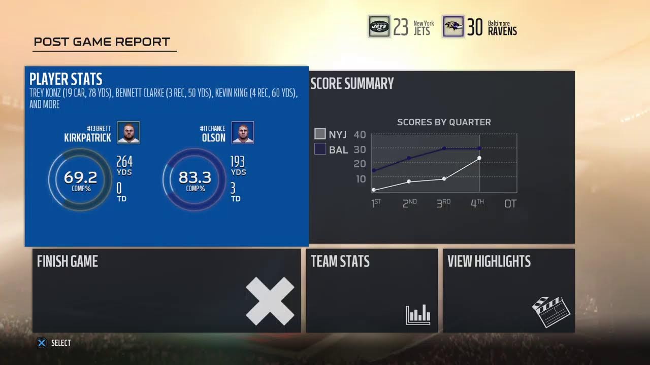 S10 W2 Jets vs Ravens