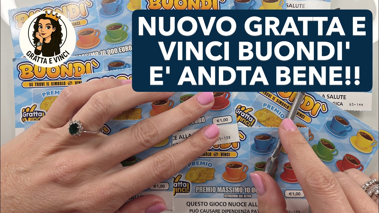 🆕🍀❤️NUOVO GRATTA E VINCI BUONDI🤩🤞 Regina #grattaevinci #grattaevincidelgiorno