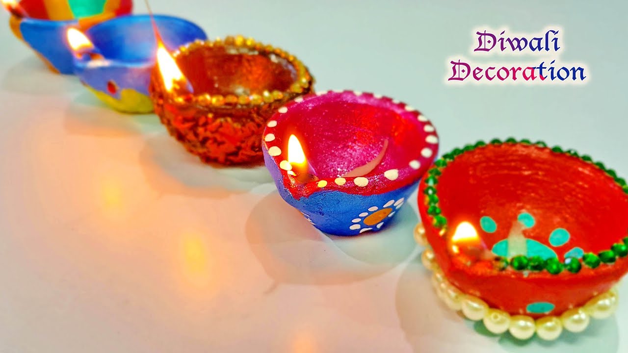 8 Quick and Very Easy DIYA Decoration Ideas for DIWALI