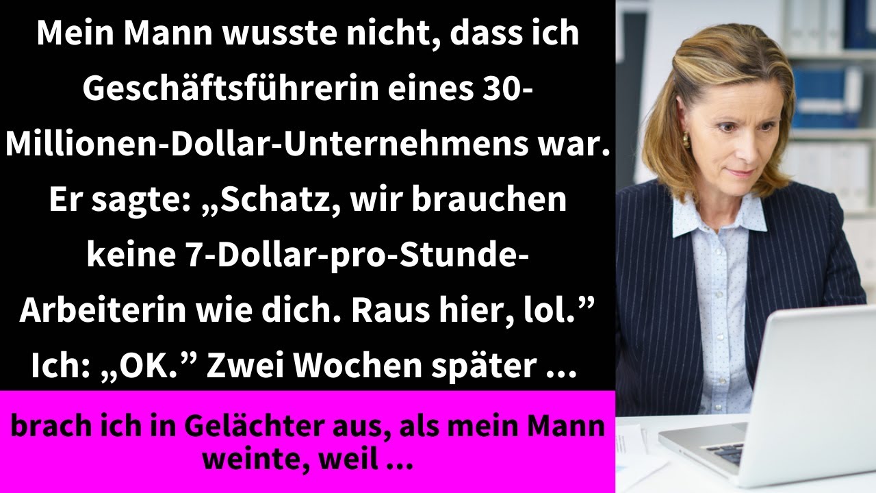 Mein Mann wusste nicht, dass ich Geschäftsführerin eines 30-Millionen-Dollar-Unternehmens war.