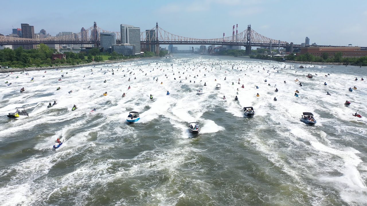 2025 NYC Jet Ski Invasion Caribbean Bike Life Visits New York City Jetski