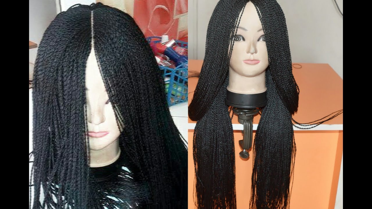 How To Make A Million Braid Wig Without Closure From Start To Finish / Beauty Hauljj