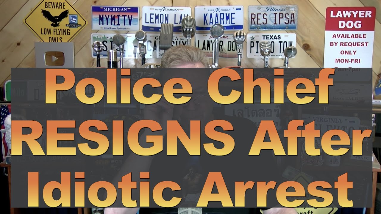 Police Chief Resigns After Idiotic Arrest