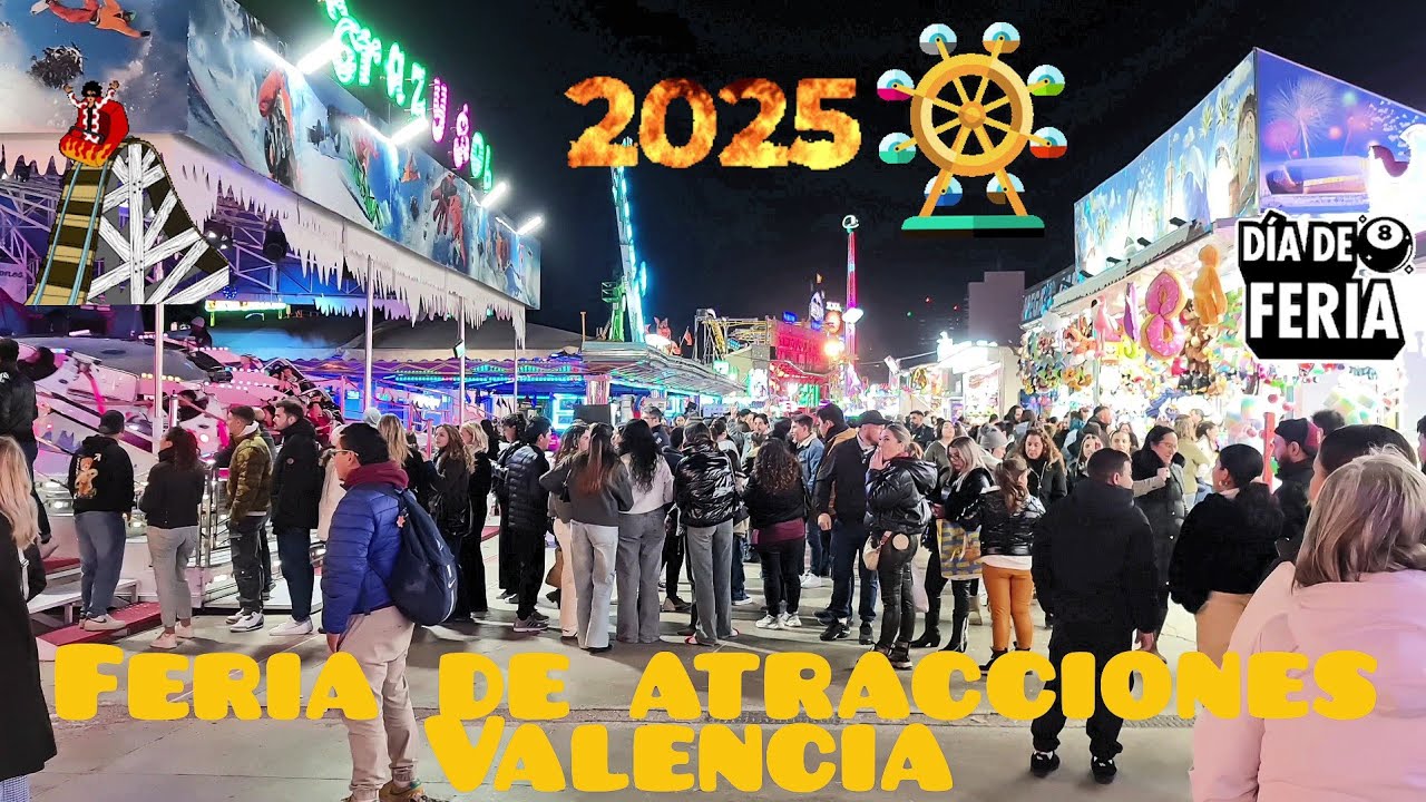 Feria de atracciones 2025. 4K a 60FPS #ferias #navidad #christmas #2025 #valencia #4k #españa 