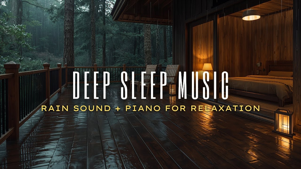 Fall Asleep Fast 🌙 Gentle Rain & Soft Piano