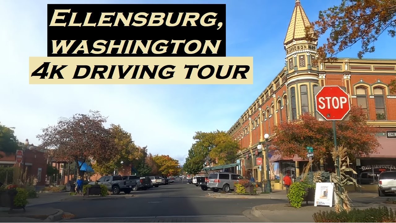 Ellensburg, Washington | 4k Driving Tour | Dashcam