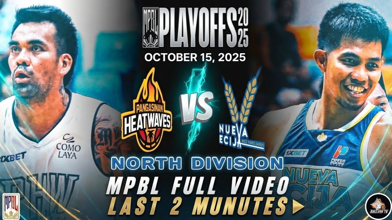 MPBL LAST 2 MINUTES: PANGASINAN VS NUEVA ECIJA (OCTOBER 15, 2025)
