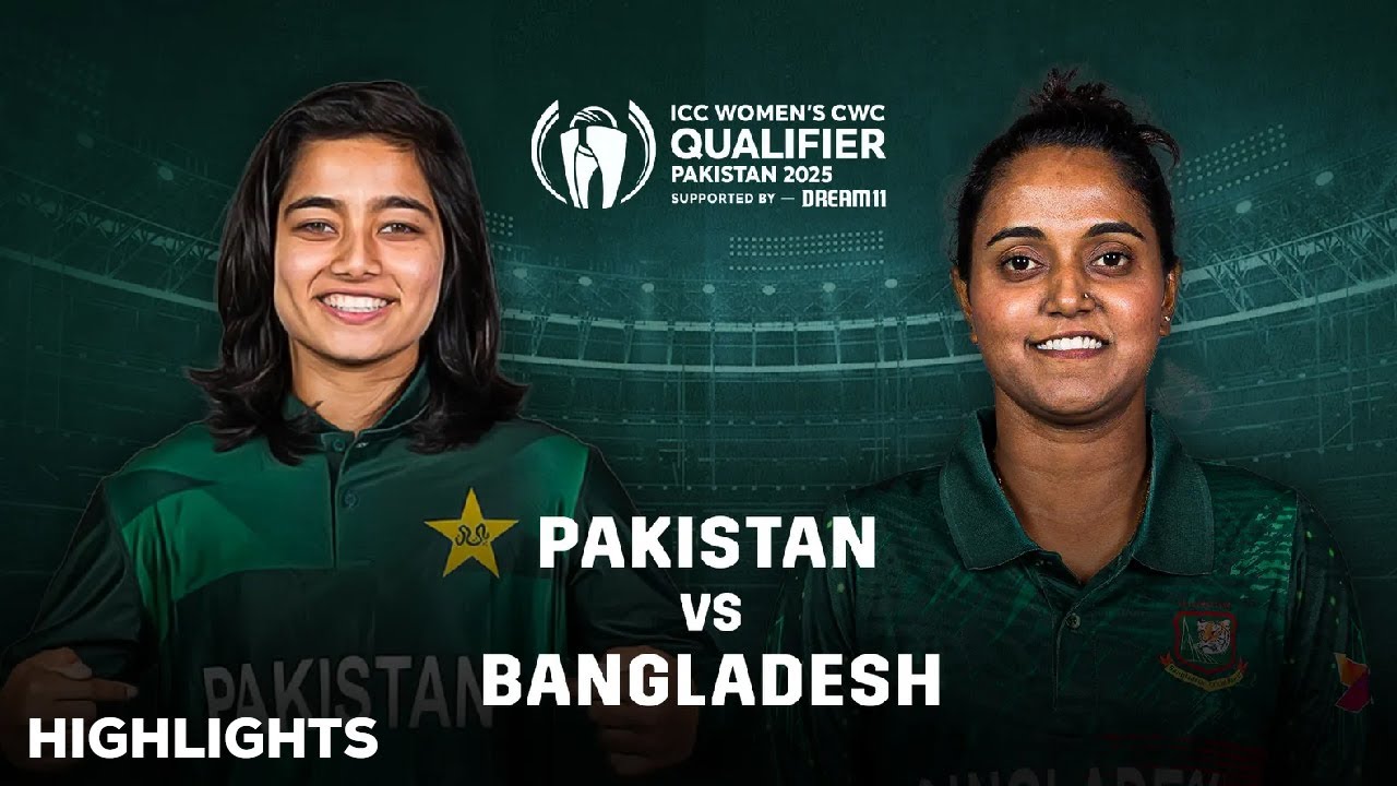 Bangladesh Women's Vs Pakistan Women's highlight | ICC Women's World Cup Qualifier 2025 highlights |