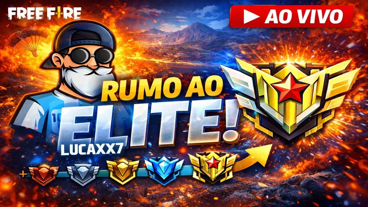 RUMO AO ELITE, FREE FIRE. VEM PRA LIVE⚠️