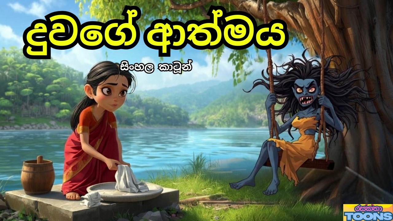 ගහේ යකාගෙ බිල්ල වූ දියණිය | Sinhala cartoon | රසකතා Toons