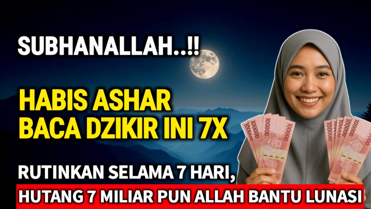 SUBHANALLAH‼️ Hutang 7 Miliar Lunas dengan Dzikir 7x Setelah Asar😱