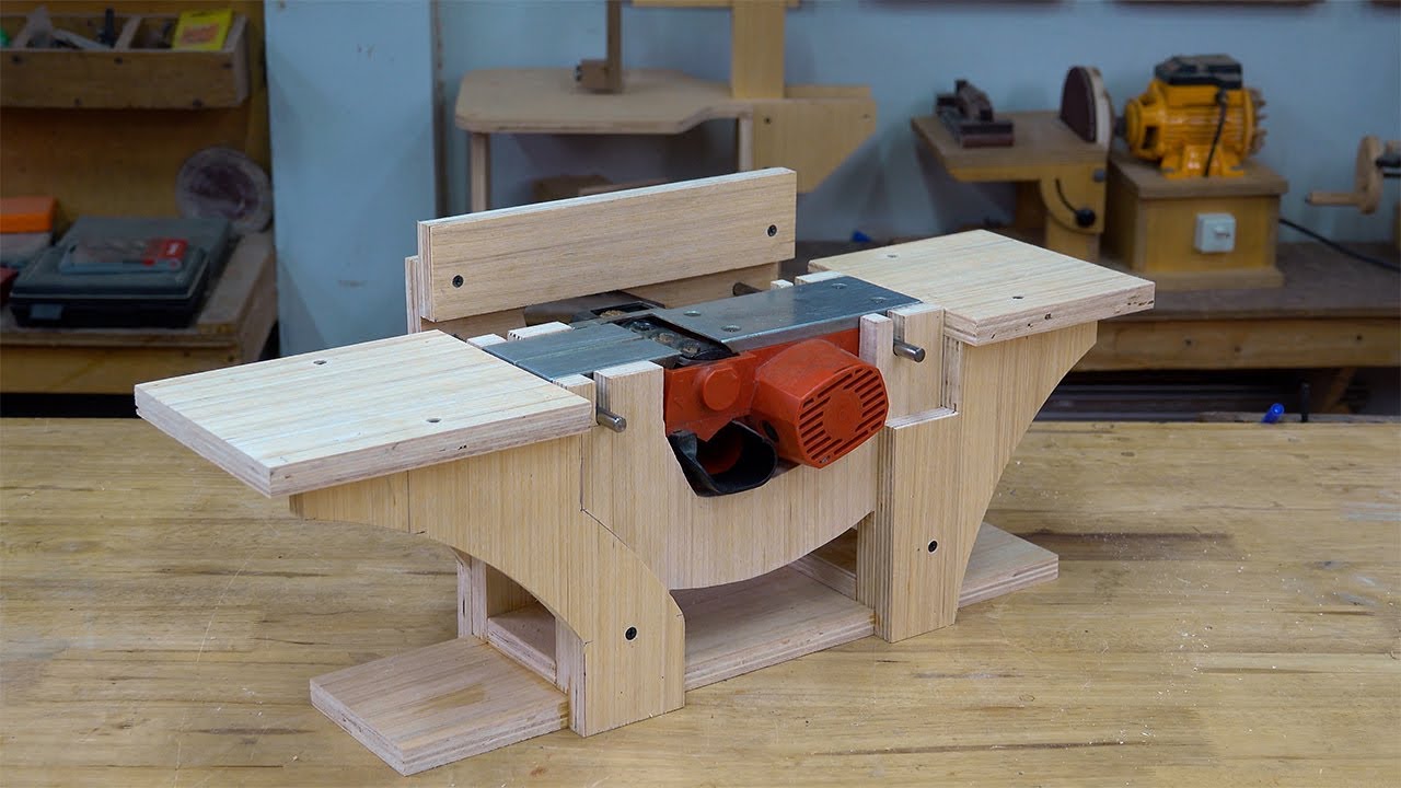 Convert Electric Planer INTO A Benchtop Jointer!