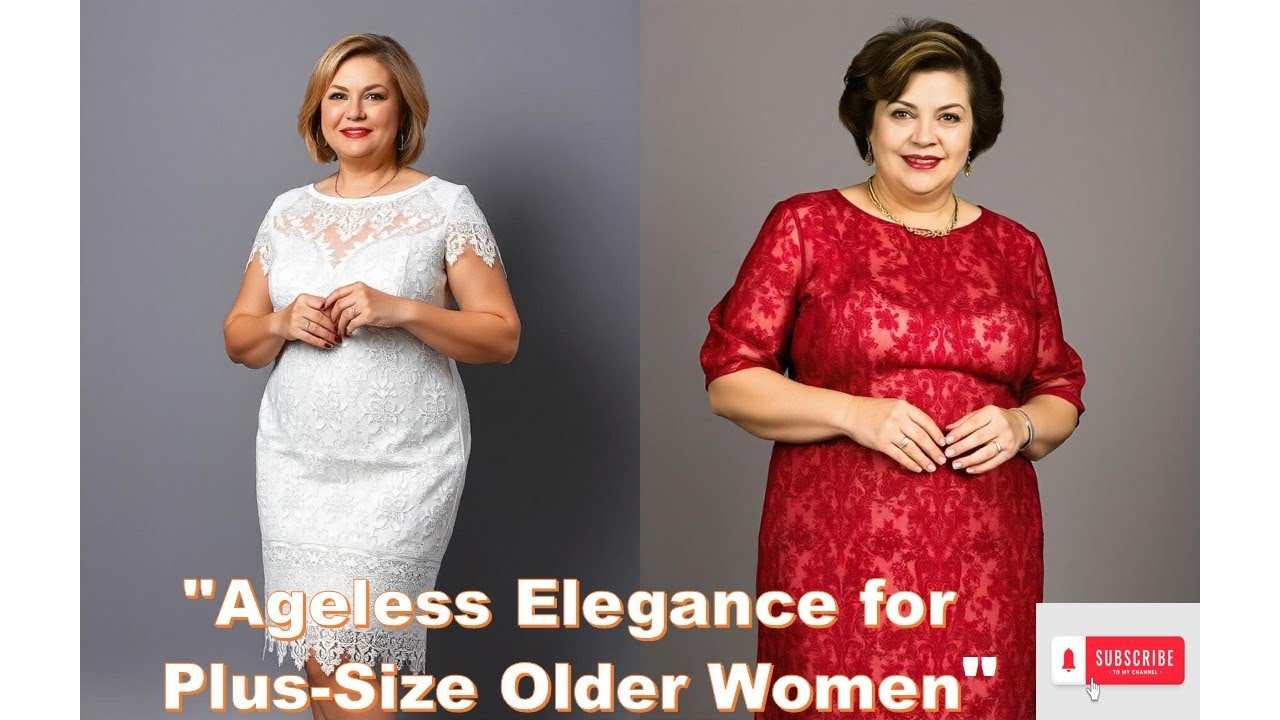 Timeless Fashion: Modest and Elegant Party Dresses for Older Plus-Size Women ( PART ONE 1)