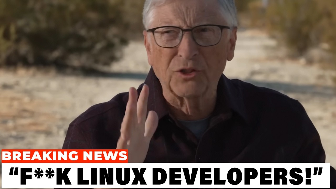 Bill Gates EXPOSED After Windows 12 Delayed Over Linux TAKE OVER...