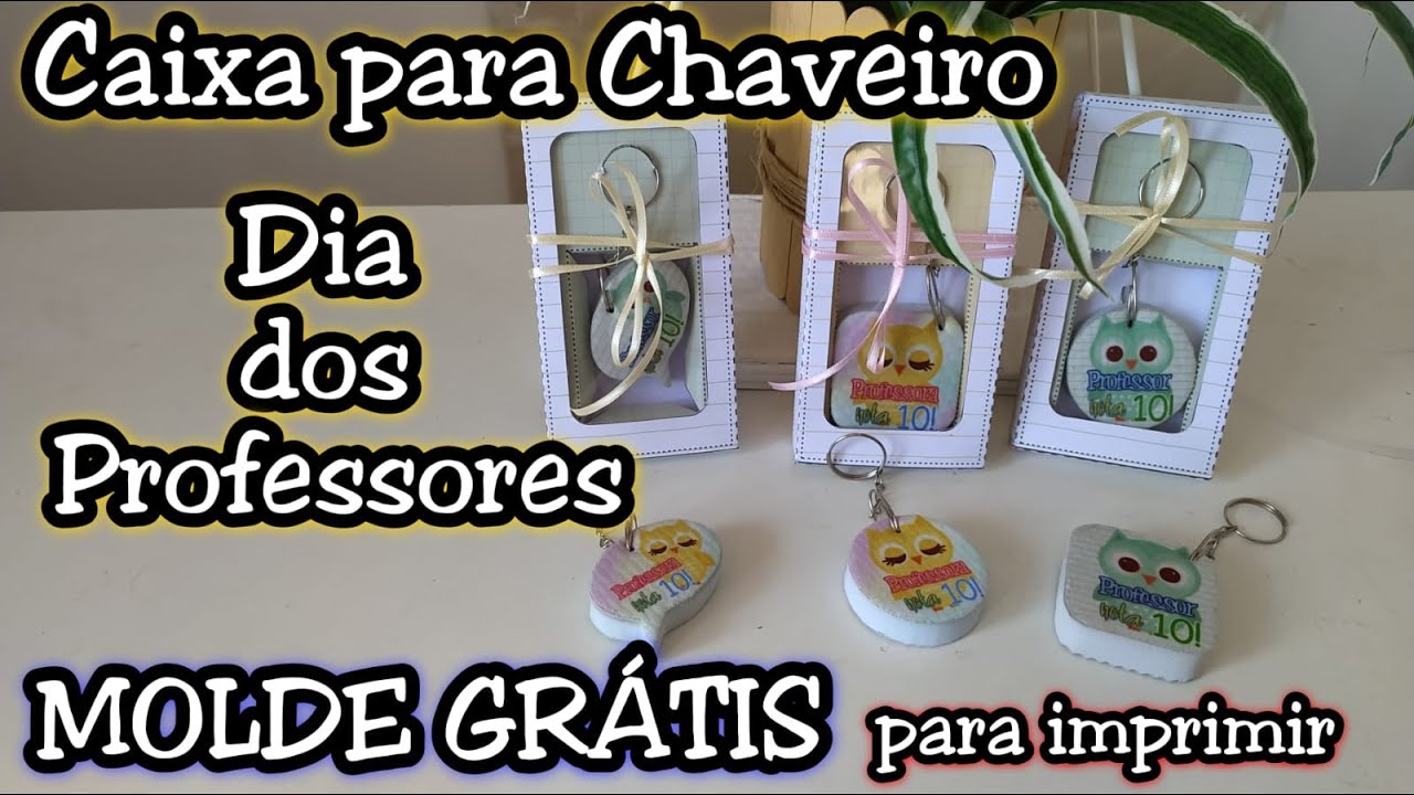 Caixa para chaveiro DIA DOS PROFESSORES 2021