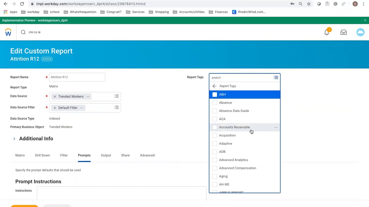 Workday Reporting : How to do rolling 12 month attrition reporting