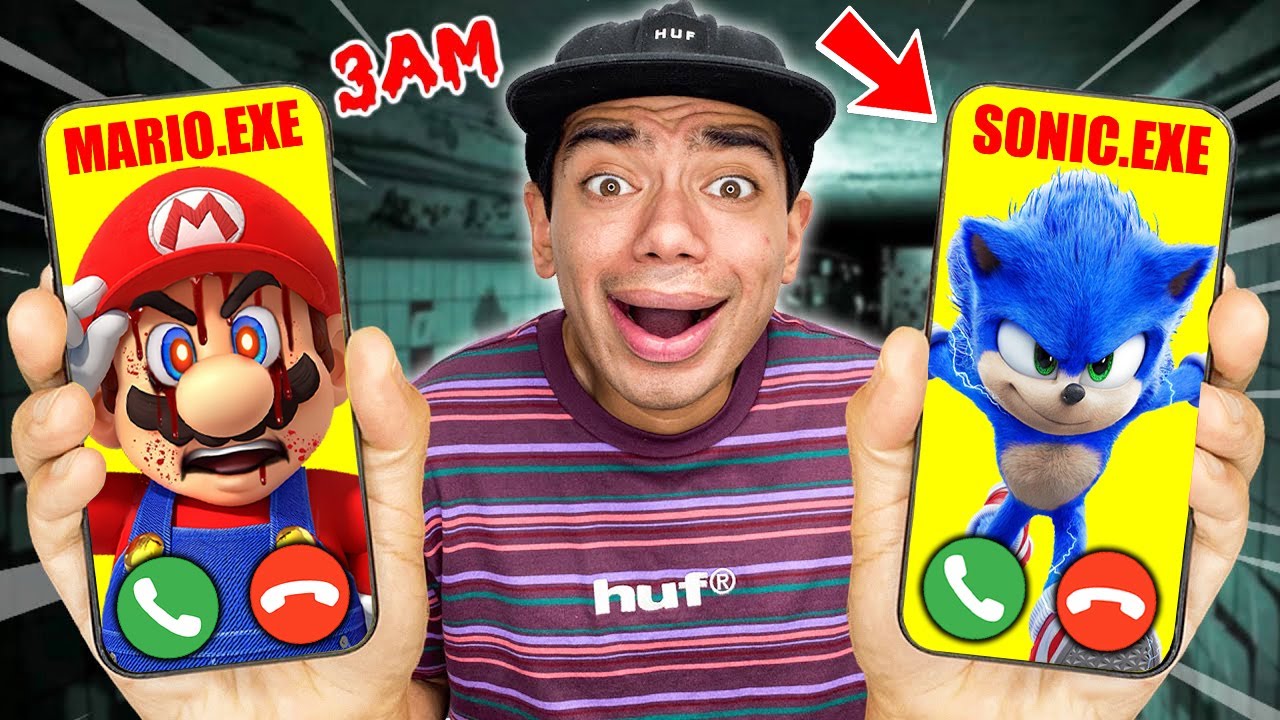 DO NOT CALL SONIC.EXE & SUPER MARIO AT 3AM!! (THEY CAME TO MY HOUSE!!)