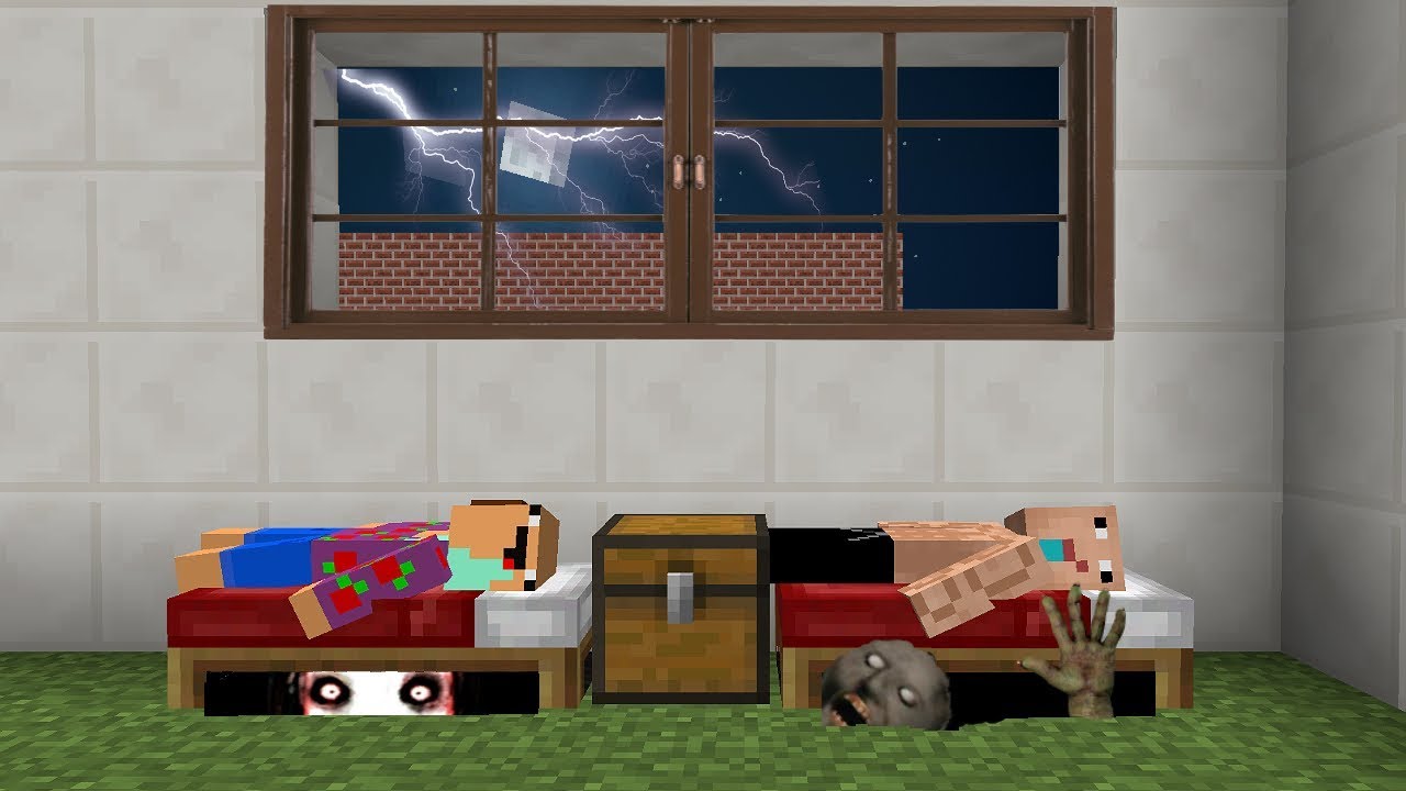 TERRIBLE SECRETO DEBAJO DE LA CAMA DEL NOOB ! MINECRAFT TROLL