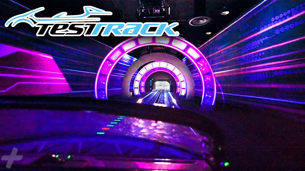 Test Track Front Row POV - EPCOT Ride Walt Disney World [4K 60fps]