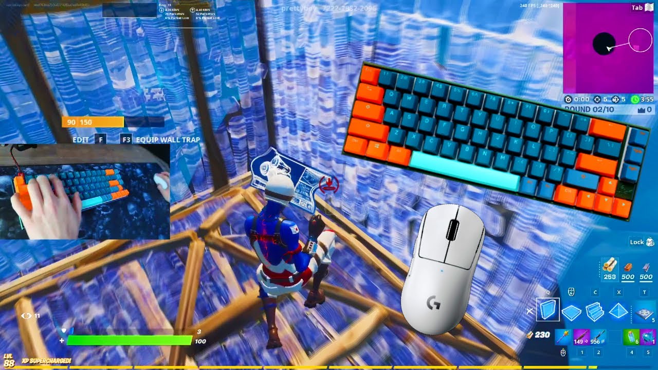 Limited Edition Ducky Mecha SF ASMR Chill🤩Satisfying Gameplay Keyboard Fortnite 240 FPS Smooth 4K