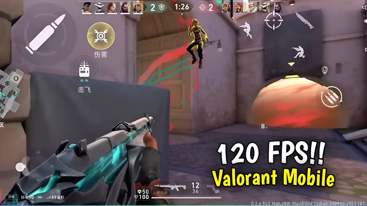 Valorant Mobile Raze 120 FPS Gameplay 