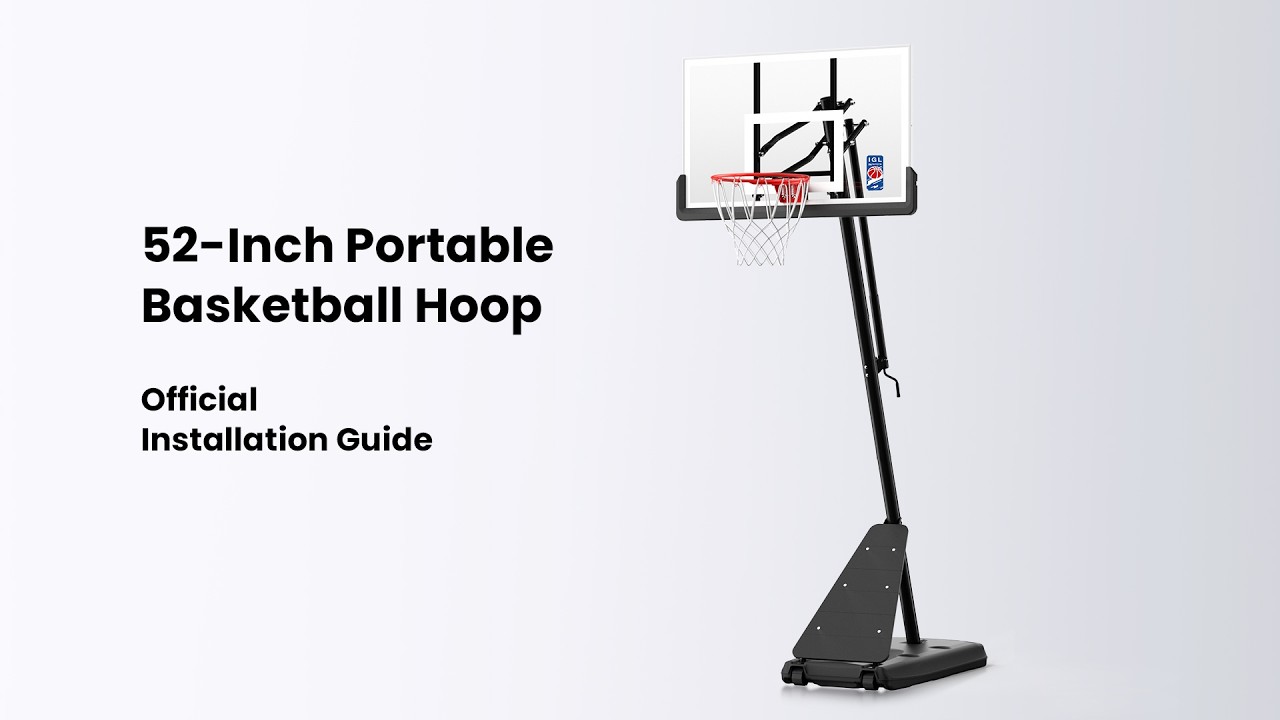 IGL 52 inch basketball hoop installation guide