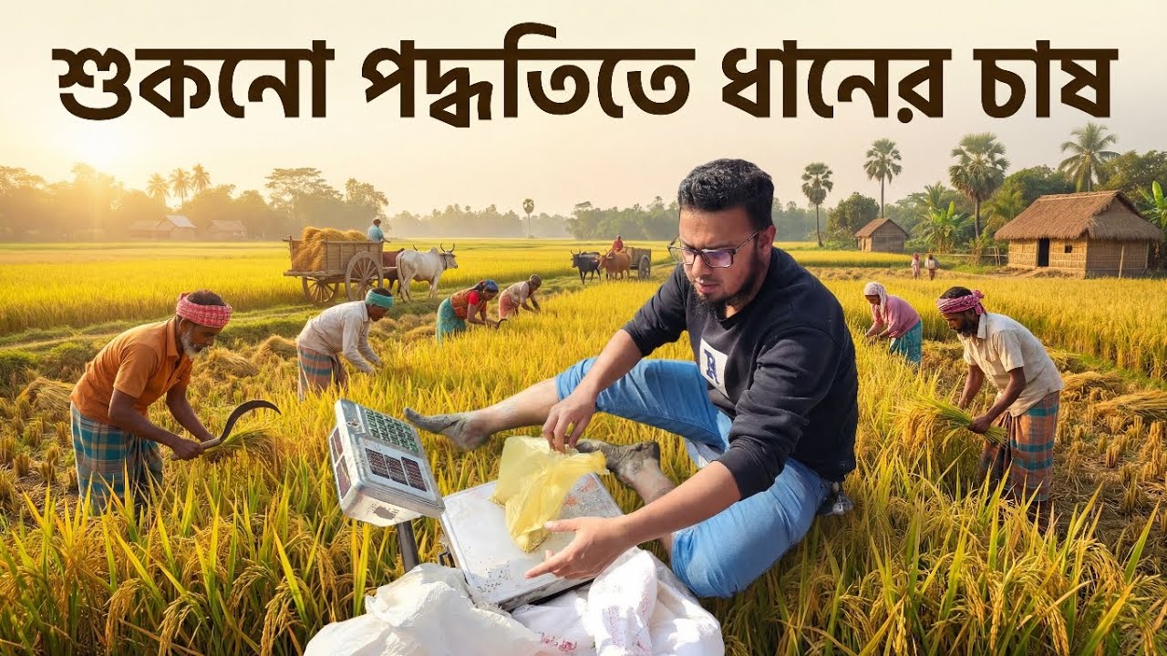 শুকনো পদ্ধতিতে ধান চাষ |  Dry Direct Seeded Rice (DDSR)