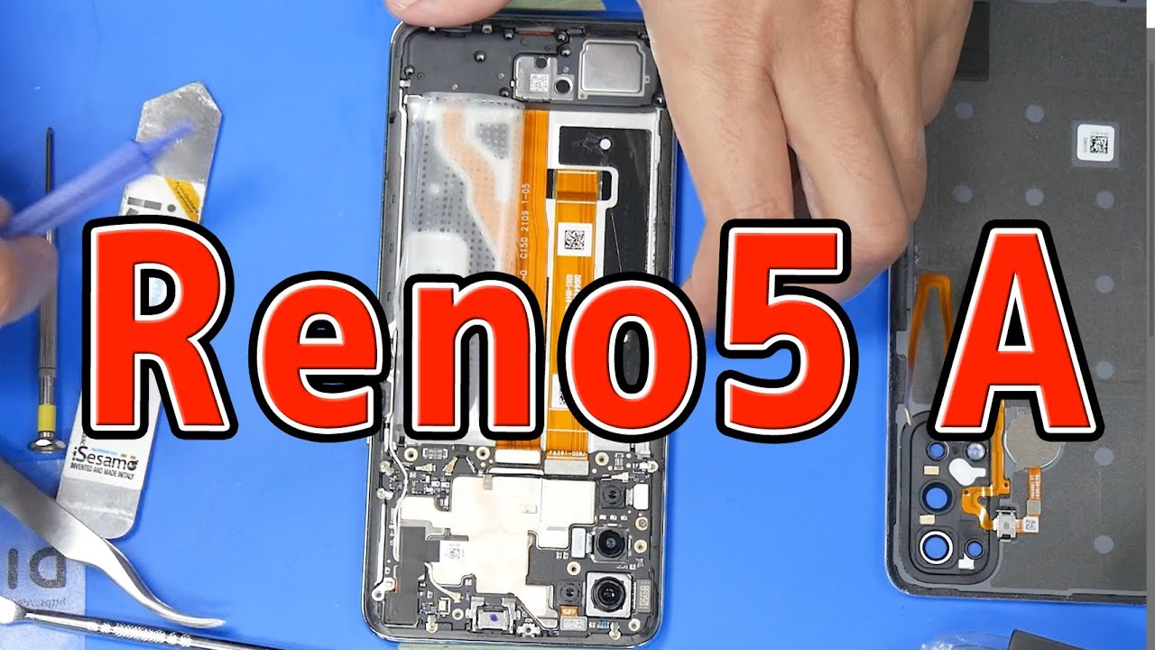 OPPO Reno5 Aの画面とバッテリーの交換