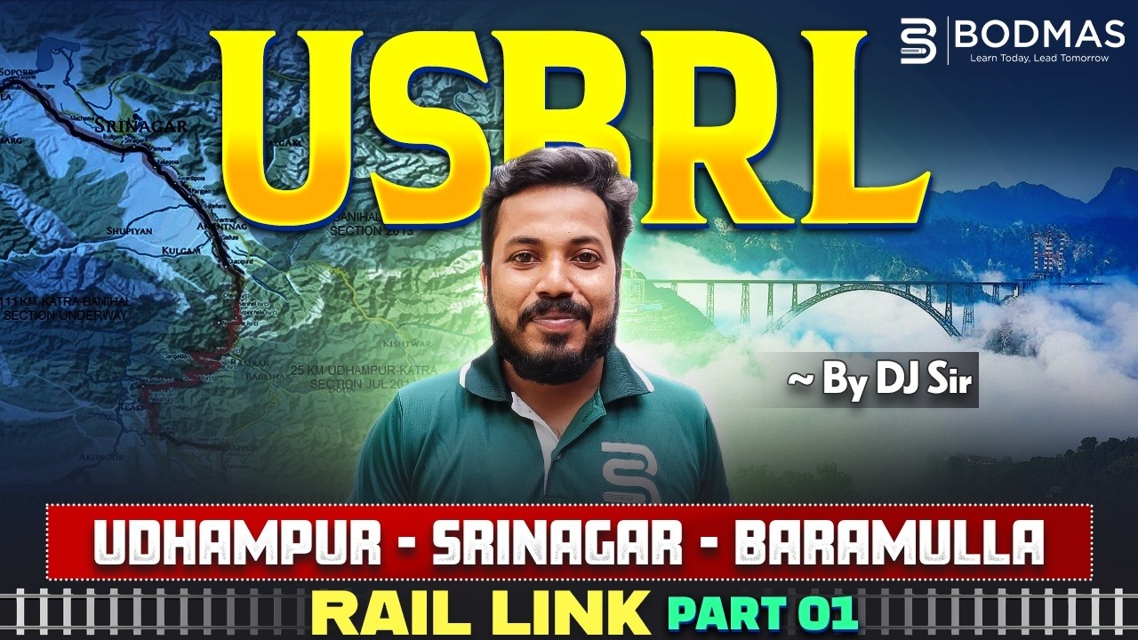 USBRL Project Explained Part 1 | World’s Highest Railway Bridge | Current Topic 2026