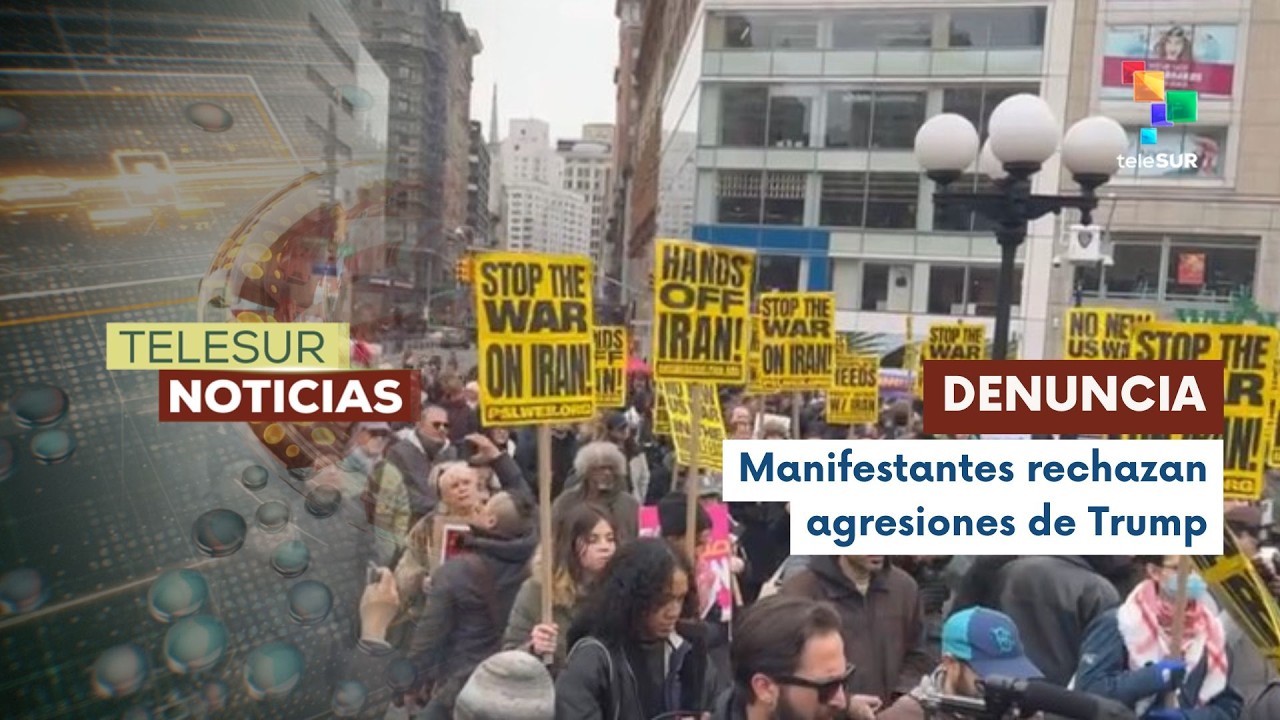 Masivas protestas en EE.UU. contra la escalada bélica de Trump hacia Irán