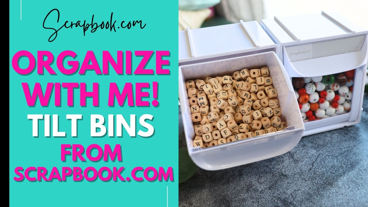 Organize With Me | New Tilt Bins for Awesome Craft Organization!